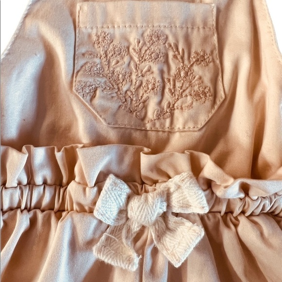 RACHEL ASHWELL - BABY GIRLS SHORTS OVERALLS BLUSH COLOR SIZE 12 MONTHS - Picture 2 of 9